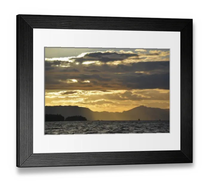 Framed Print : USA, Alaska, Ketchikan. Sunset north of town Framed Print : USA, Alaska, Ketchikan. Sunset north of town
