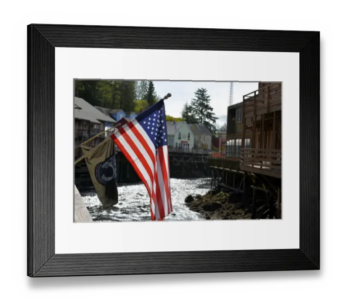 Framed Print : USA, Alaska, Ketchikan, Creek Street Framed Print : USA, Alaska, Ketchikan, Creek Street