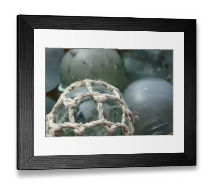 Framed Print : USA, Alaska, Ketchikan, antique Japanese glass fishing floats Framed Print : USA, Alaska, Ketchikan, antique Japanese glass fishing floats