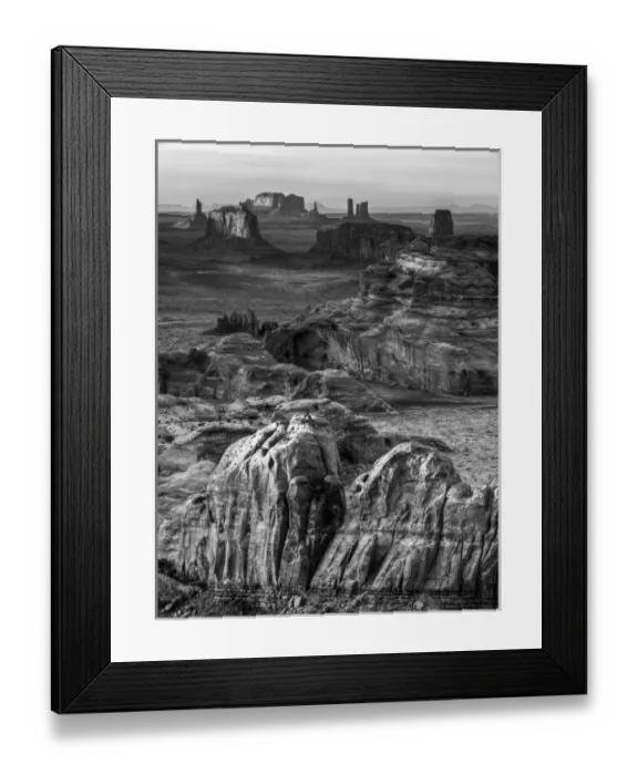 Framed Print : USA, Arizona, Monument Valley Navajo Tribal Park, Sunset view from Hunts Mesa Framed Print : USA, Arizona, Monument Valley Navajo Tribal Park, Sunset view from Hunts Mesa
