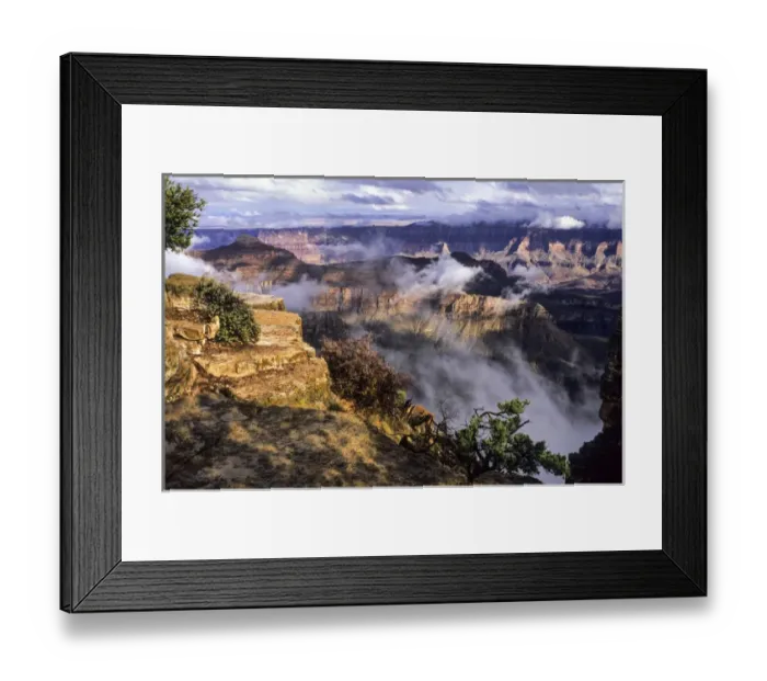 Framed Print : USA, Arizona, Grand Canyon National Park, North Rim, Sun shines on rim edge with Framed Print : USA, Arizona, Grand Canyon National Park, North Rim, Sun shines on rim edge with