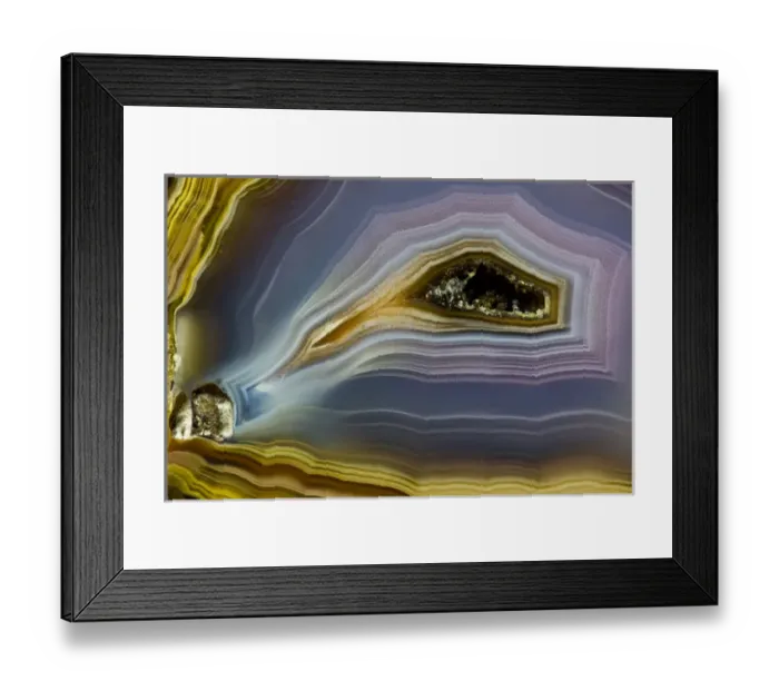 Framed Print : Banded Agate, Quartzsite, AZ