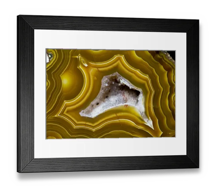 Framed Print : Banded Agate, Quartzsite, AZ