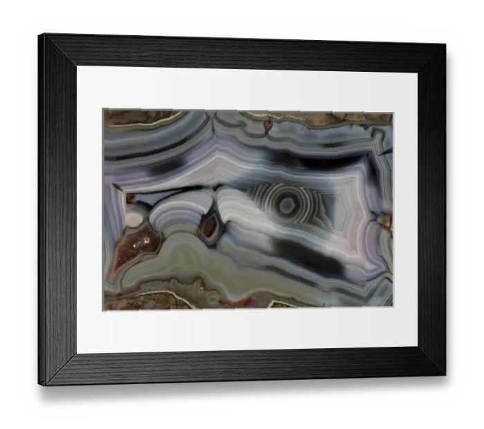 Framed Print : Bluish Baker Egg Thunderegg, New Mexico Framed Print : Bluish Baker Egg Thunderegg, New Mexico
