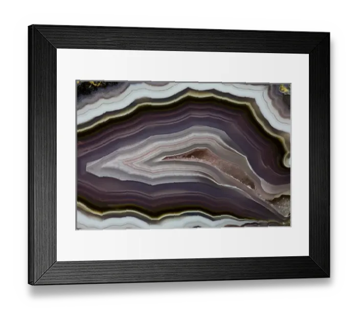 Framed Print : Banded Agate, Quartzsite, AZ