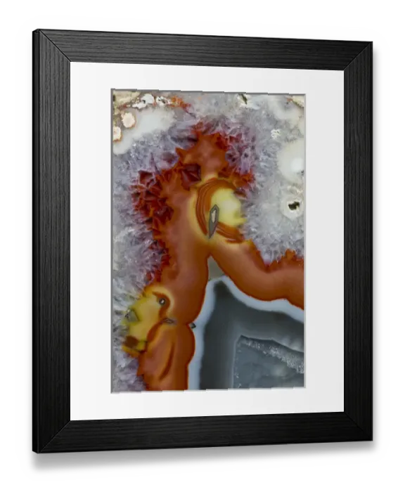 Framed Print : Banded Agate, Quartzsite, AZ