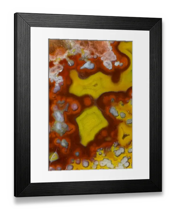 Framed Print : Banded Agate, Quartzsite, AZ