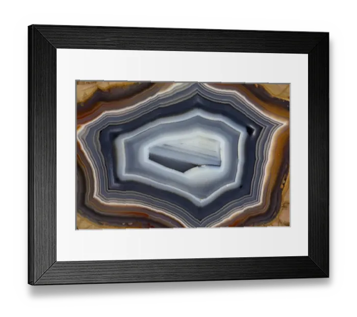 Framed Print : Banded Agate, Quartzsite, AZ Framed Print : Banded Agate, Quartzsite, AZ