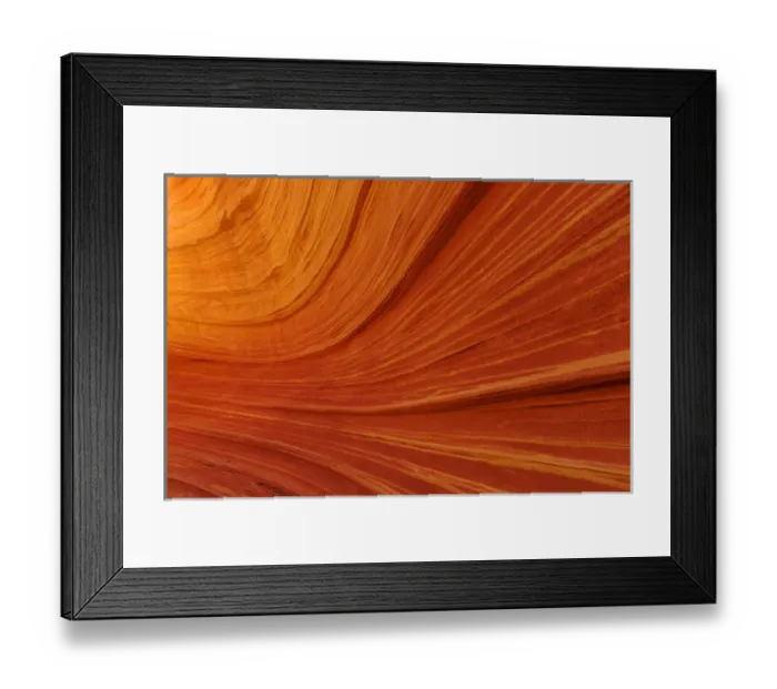 Framed Print : Swirling sandstone at The Wave in the Vermillion Cliffs Wilderness, Arizona, USA Framed Print : Swirling sandstone at The Wave in the Vermillion Cliffs Wilderness, Arizona, USA