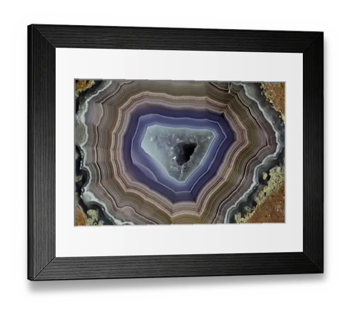 Framed Print : Laguna Banded Agate, Quartzsite, AZ Framed Print : Laguna Banded Agate, Quartzsite, AZ