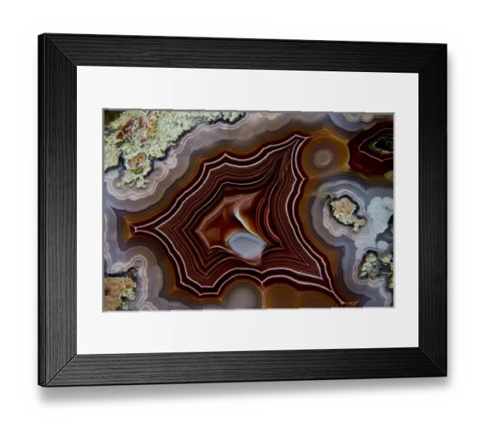 Framed Print : Laguna Banded Agate, Quartzsite, AZ Framed Print : Laguna Banded Agate, Quartzsite, AZ