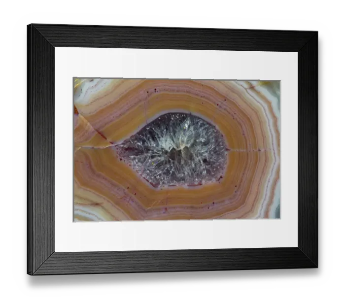 Framed Print : Banded Agate, Quartzsite, AZ