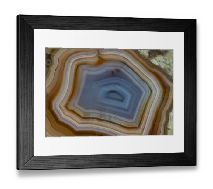Framed Print : Banded Agate, Quartzsite, AZ