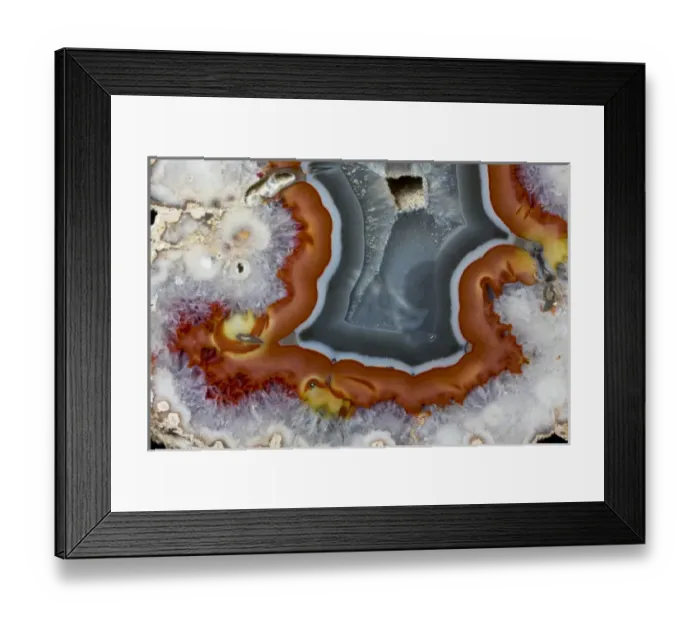 Framed Print : Banded Agate, Quartzsite, AZ