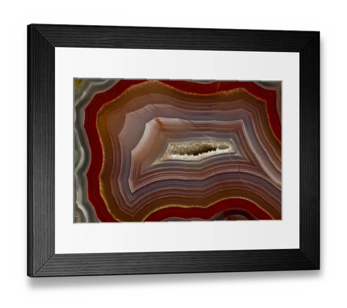Framed Print : Banded Agate, Quartzsite, AZ Framed Print : Banded Agate, Quartzsite, AZ