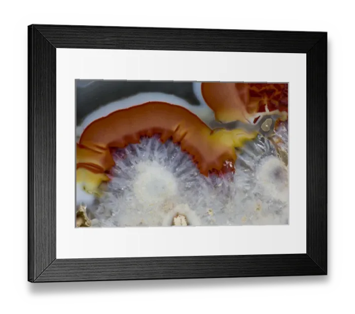 Framed Print : Banded Agate, Quartzsite, AZ Framed Print : Banded Agate, Quartzsite, AZ