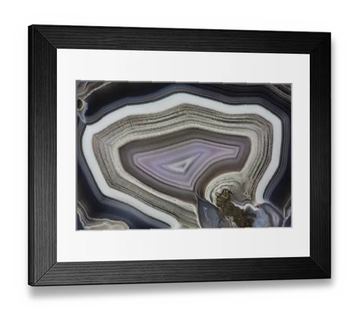 Framed Print : Banded Agate, Quartzsite, AZ
