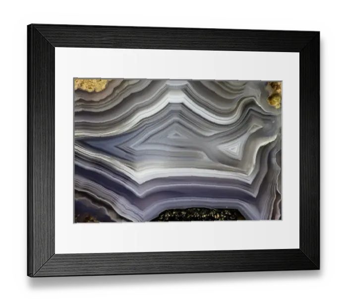 Framed Print : Banded Agate, Quartzsite, AZ Framed Print : Banded Agate, Quartzsite, AZ