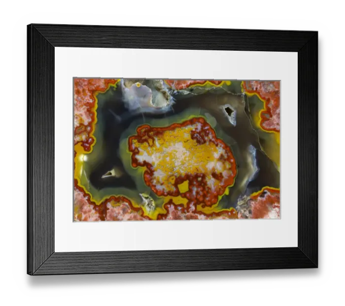 Framed Print : Banded Agate, Quartzsite, AZ Framed Print : Banded Agate, Quartzsite, AZ