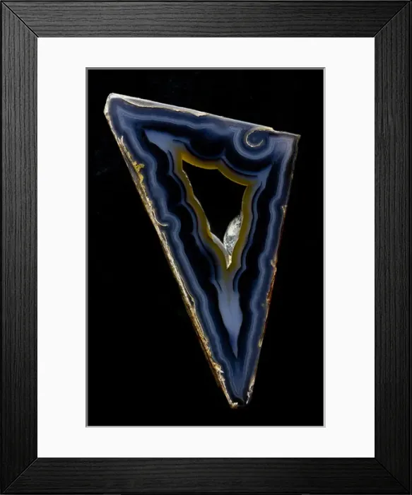 Framed Print : Geometric Brazilian Agate, Quartzsite, AZ Framed Print : Geometric Brazilian Agate, Quartzsite, AZ