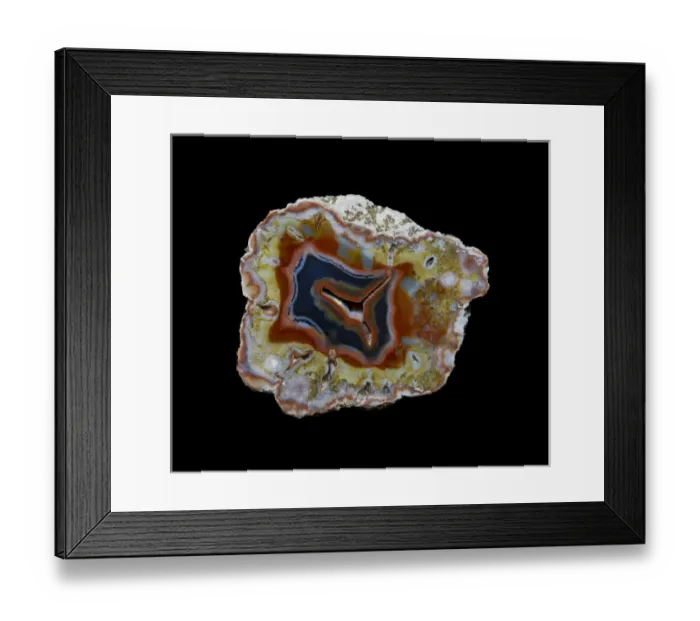 Framed Print : Banded Agate, Quartzsite, AZ Framed Print : Banded Agate, Quartzsite, AZ