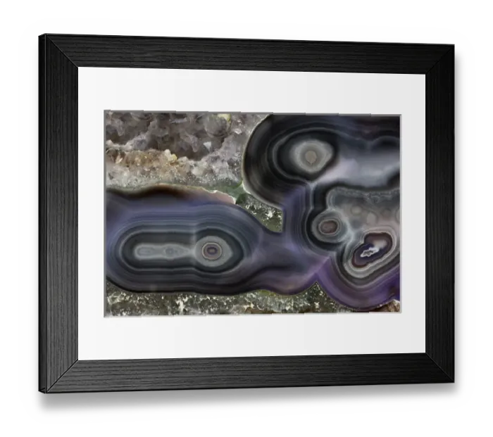Framed Print : Banded Agate, Quartzsite, AZ Framed Print : Banded Agate, Quartzsite, AZ