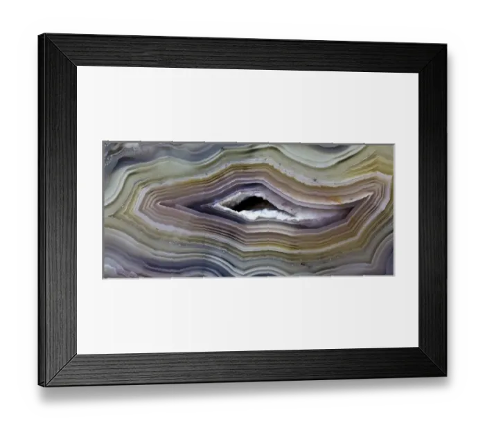 Framed Print : Banded Agate, Quartzsite, AZ