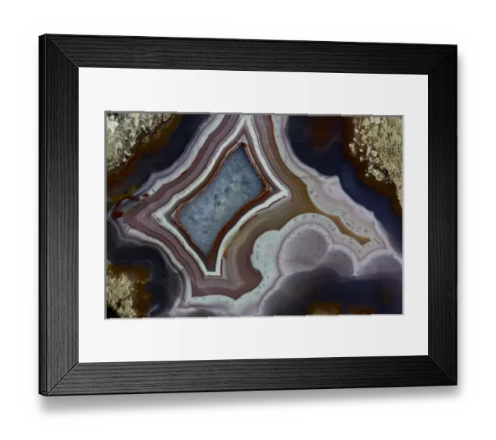 Framed Print : Banded Agate, Quartzsite, AZ Framed Print : Banded Agate, Quartzsite, AZ