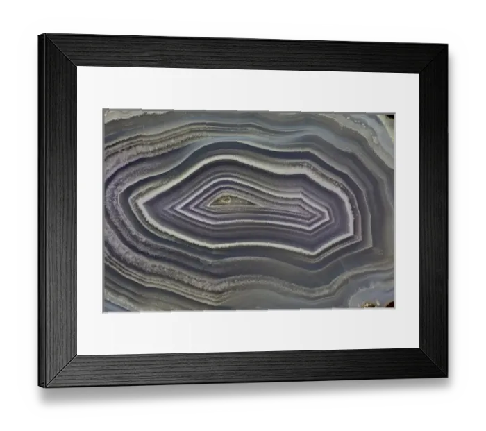 Framed Print : Banded Agate, Quartzsite, AZ