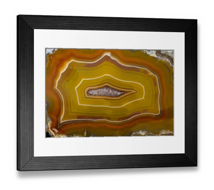 Framed Print : Banded Agate, Quartzsite, AZ Framed Print : Banded Agate, Quartzsite, AZ
