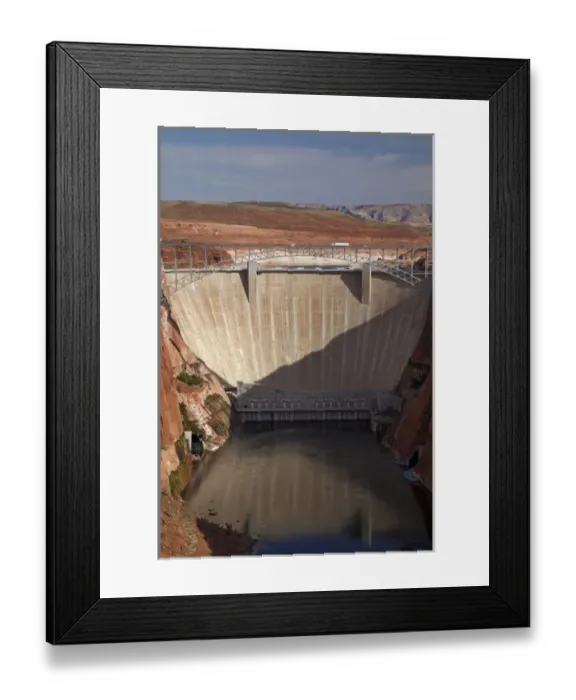 Framed Print : United States, Arizona, Glen Canyon Dam across Colorado River