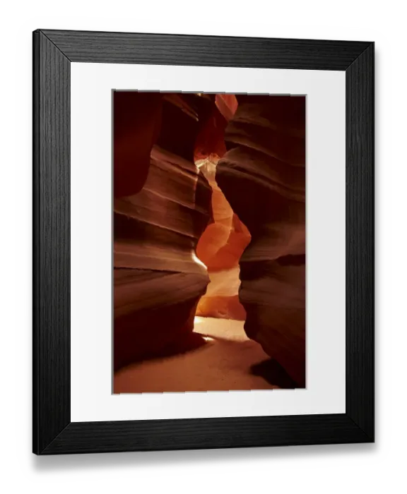 Framed Print : United States, Arizona, Navajo Nation, eroded sandstone formations in Upper Antelope