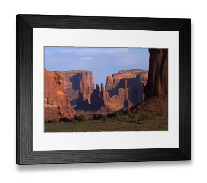 Framed Print : United States, Arizona, Navajo Nation, Monument Valley, Yei Bi Chei and Totem Pole