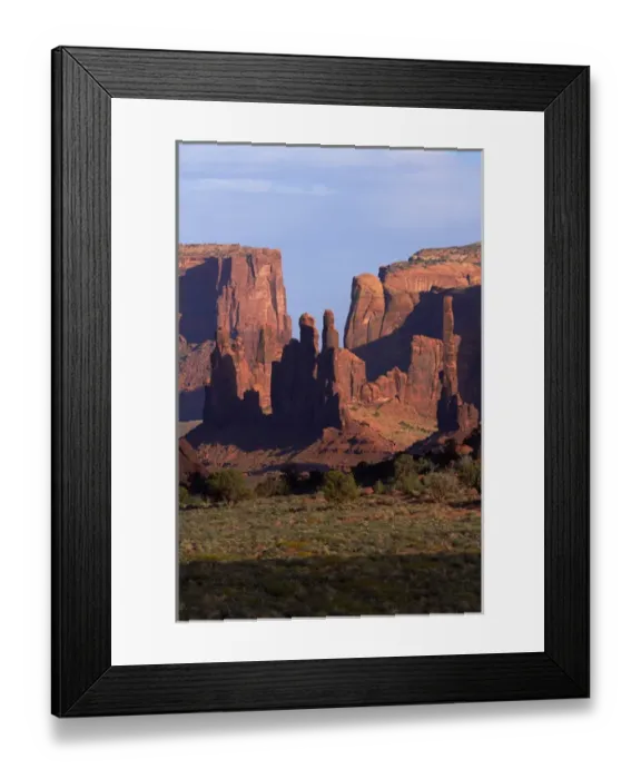 Framed Print : United States, Arizona, Navajo Nation, Monument Valley, Yei Bi Chei and Totem Pole