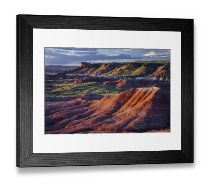 Framed Print : The fiery red Painted Desert from Lacey Point in Petrified Forest National Park, AZ Framed Print : The fiery red Painted Desert from Lacey Point in Petrified Forest National Park, AZ