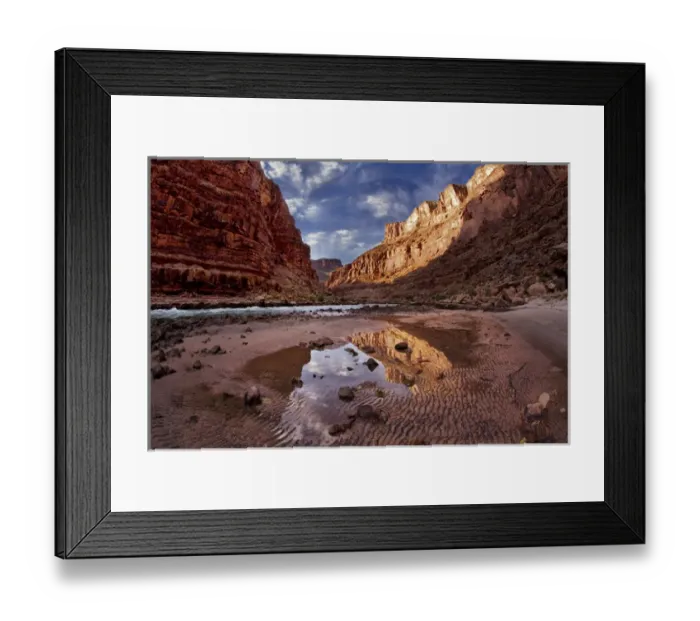 Framed Print : USA Arizona Grand Canyon Colorado River Float Trip North Canyon and River