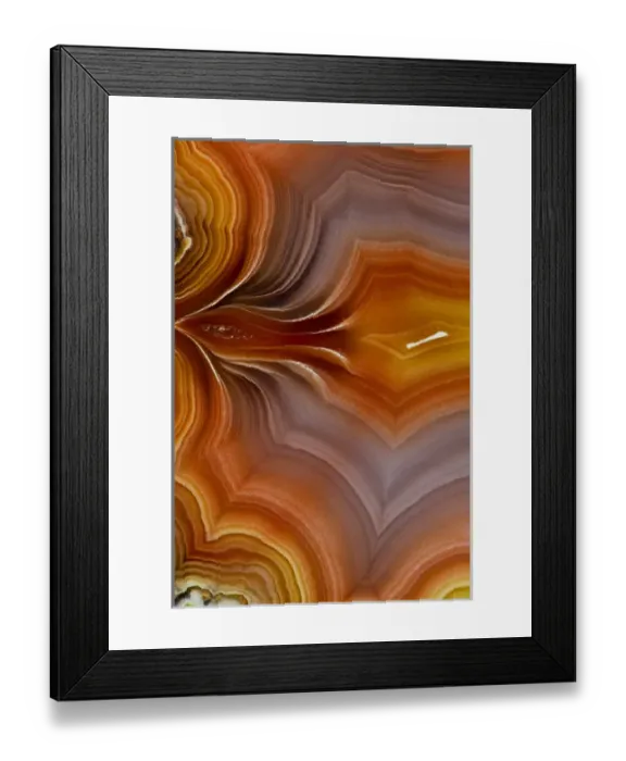 Framed Print : Banded Agate, Quartzsite, AZ Framed Print : Banded Agate, Quartzsite, AZ
