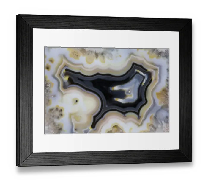 Framed Print : Banded Agate, Quartzsite, AZ