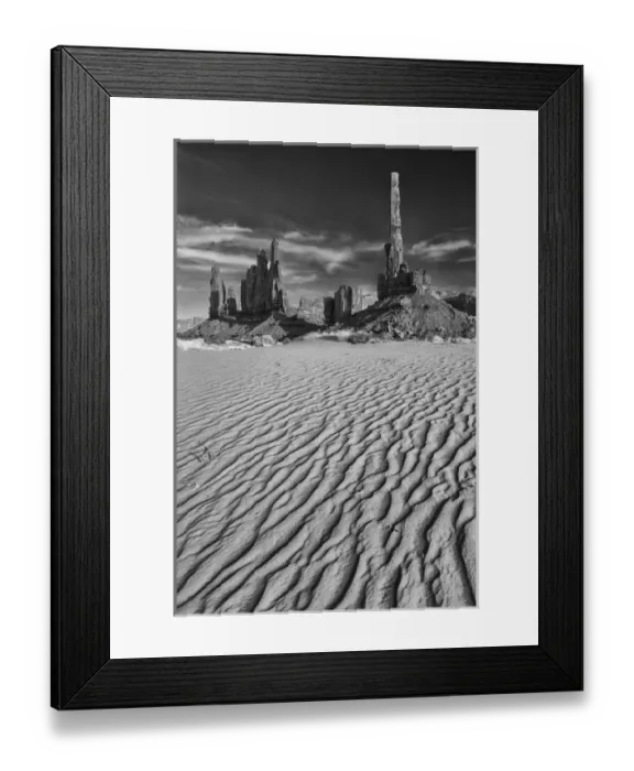 Framed Print : USA Arizona Monument Valley Totem and Dunes