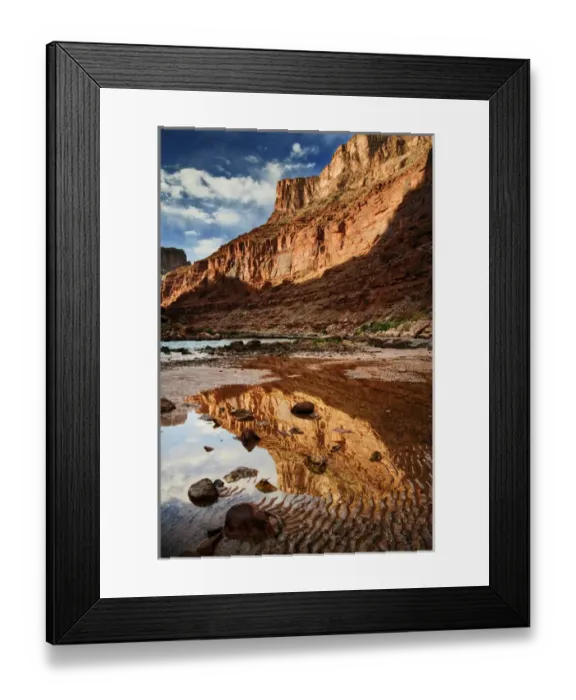 Framed Print : USA Arizona Grand Canyon Colorado River Float Trip North Canyon Vertical 2