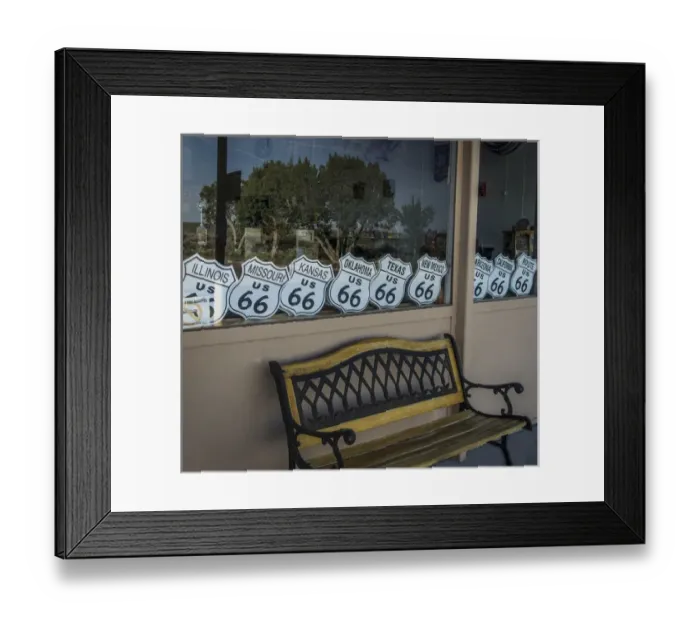 Framed Print : Historic Old Route 66 passed through Petrified Forest National Park, AZ Framed Print : Historic Old Route 66 passed through Petrified Forest National Park, AZ
