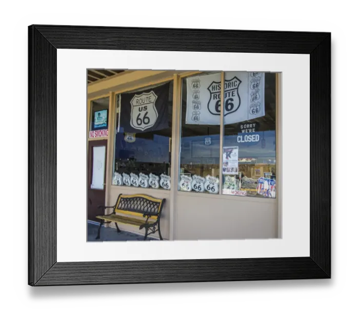 Framed Print : Historic Old Route 66 passed through Petrified Forest National Park, AZ Framed Print : Historic Old Route 66 passed through Petrified Forest National Park, AZ