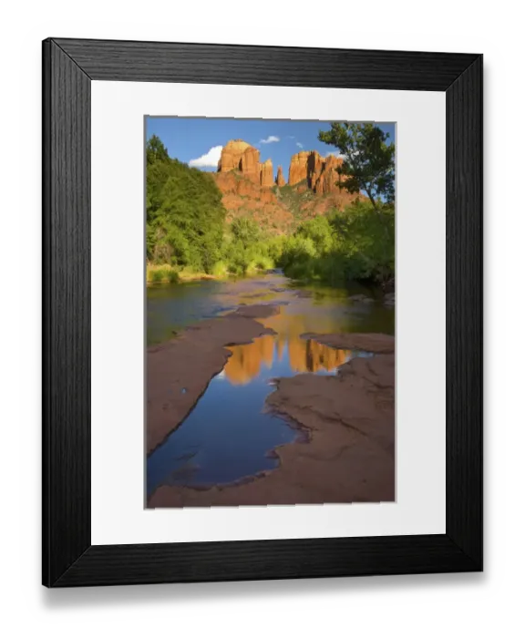 Framed Print : North America, USA, Arizona. Summer evening at Red Rock Crossing near Seona, Arizona Framed Print : North America, USA, Arizona. Summer evening at Red Rock Crossing near Seona, Arizona