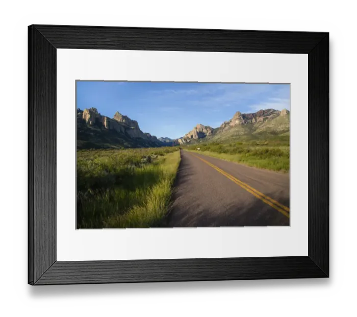 Framed Print : National Forest Road into the Chiricahua Mountains