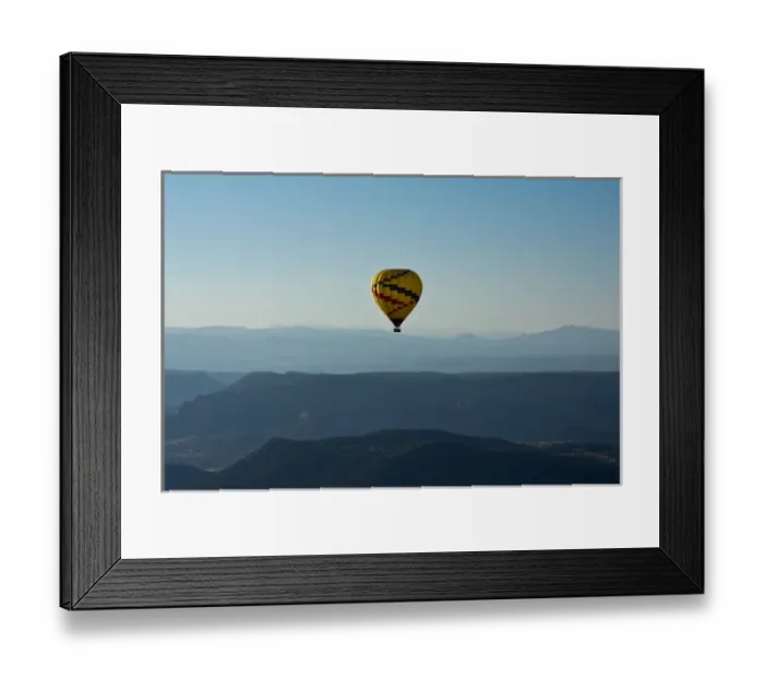 Framed Print : Aerial View; sister balloon; Red Rock Country; Sedona; Coconino National Forest; Arizona