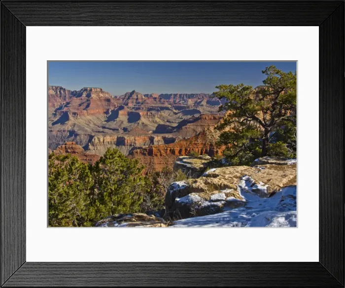 Framed Print : vista, from Mather Point, South Rim, Grand Canyon National Park, Arizona, USA