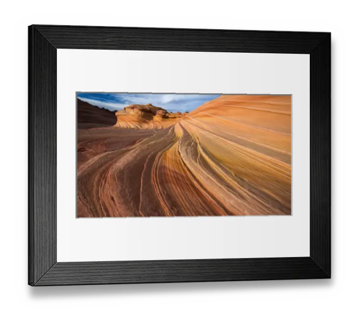 Framed Print : The Wave, Coyote Buttes, Paria-Vermilion Cliffs Wilderness, Arizona USA