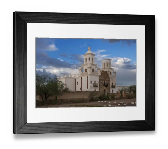 Framed Print : USA, Arizona, Tucson, Mission San Xavier del Bac Framed Print : USA, Arizona, Tucson, Mission San Xavier del Bac