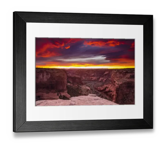 Framed Print : Sunset over Canyon de Chelly, Canyon de Chelly National Monument, Arizona Framed Print : Sunset over Canyon de Chelly, Canyon de Chelly National Monument, Arizona