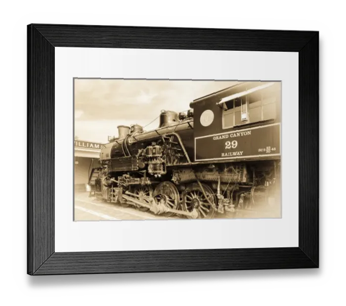 Framed Print : Steam engine, Grand Canyon Railway, Williams, Arizona USA Framed Print : Steam engine, Grand Canyon Railway, Williams, Arizona USA